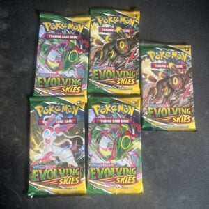 Pokémon TCG Evolving Skies Booster Pack X5 New & Sealed ✅