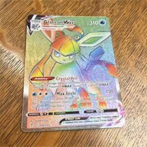 Pokemon TCG Glaceon VMAX 208/203 Evolving Skies Secret Rare Full Art Holo