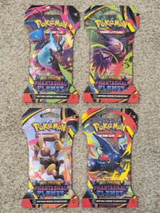 Pokemon TCG Mega Evolution Phantasmal Flames 4x Sleeved Booster Pack Art Set New