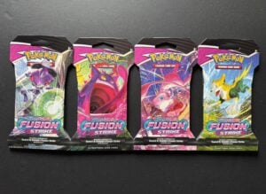 Pokémon TCG – SWSH – Fusion Strike – Sleeved Booster Pack Art Set – New & Sealed