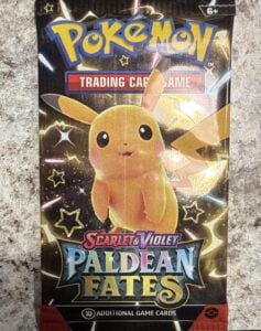 Pokémon TCG Scarlet & Violet Paldean Fates Sealed Booster Pack Pikachu 10 Cards