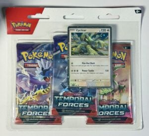 Pokémon TCG: Scarlet & Violet—Temporal Forces 3-Booster Blister Pack – Cyclizar