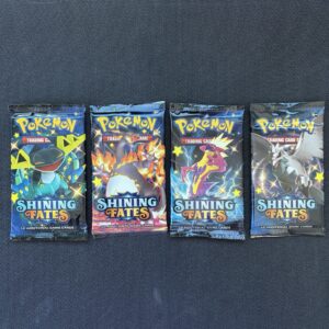 Pokemon TCG Shining Fates Booster Pack – Art Set of 4 – New Sealed