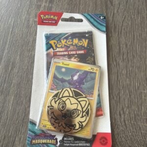 Pokémon TCG Twilight Masquerade Booster Pack Toxel Promo Coin Code Card