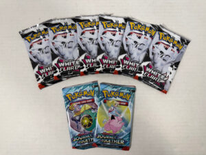 Pokemon TCG White Flare 6 x Booster Pack + 2 x Journey Together Scarlet & Violet