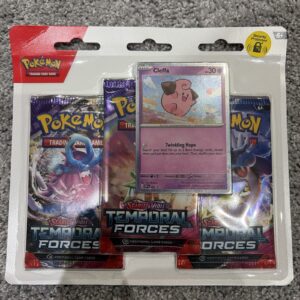 Pokemon Temporal Forces – Cleffa 3-Pack Booster Blister Factory Sealed