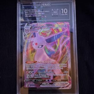 TAG 10 Espeon VMAX 065/203 Evolving Skies Ultra Rare Full Art Holo