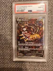 ULTRA RARE ** 2022 Pokémon Lost Origin Giratina V Alt Art #186/196 PSA 10 GEM