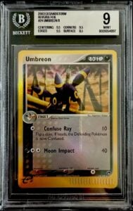 Umbreon Reverse Holo #24/100 – 2003 Pokemon Sandstorm – BGS 9 – *(3) 9.5 Subs*