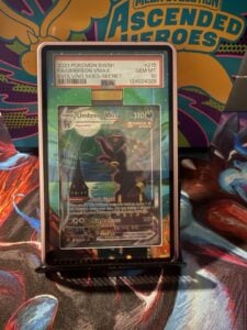 Umbreon VMAX Alternate Art #215 PSA 10 MBA Gold Diamond Evolving Skies Moonbreon