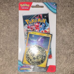 x9 Pokemon Twilight Masquerade 1-Pack Booster Toxel Promo Coin 11 Cards 6+