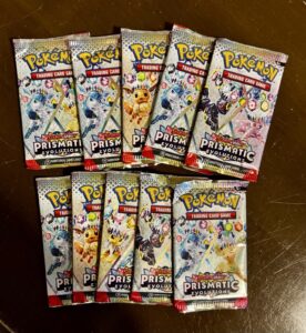 10 PACKS Pokemon TCG Prismatic Evolutions Booster Pack Factory Sealed New