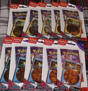 10 Total- Pokemon Scarlet & Violet Temporal Forces Booster Pack Carvanha Promo