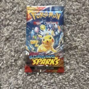 1x Pokemon Surging Sparks Booster Pack – 10 Cards / Pack – Random Art – Sealed