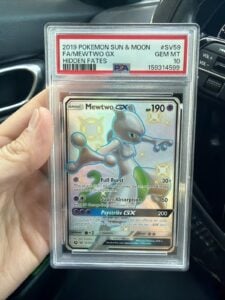 2019 MEWTWO POKEMON SUN MOON HIDDEN FATES #SV59 FULLART GX SHINY PSA 10 New Cert