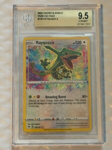 2020 Pokemon Sword Shield Vivid Voltage 138 Rayquaza Amazing Rare PSA BGS 9.5