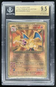 2021 Pokemon Celebrations Ultra Premium Charizard Metal #4 BGS 9.5 GEM MINT