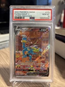 2022 POKEMON SWSH ASTRAL RADIANCE 172/189 FULL ART/MACHAMP V PSA 10