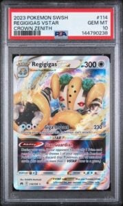 2023 Pokemon Regigigas VSTAR 114/159 Crown Zenith Holo PSA 10 Gem Mint
