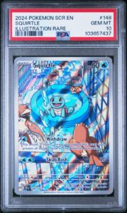 2024 POKEMON SCR EN-STELLAR CROWN ILLUSTRATION RARE #148 SQUIRTLE PSA 10