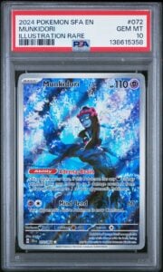 2024 POKEMON SFA EN-SHROUDED FABLE ILLUSTRATION RARE #072 MUNKIDORI PSA 10