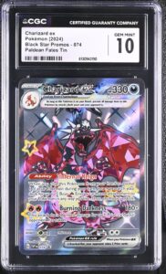 2024 POKEMON SVP EN-SV BLACK STAR PROMO PALDEAN FATES TIN CHARIZARD EX CGC 10