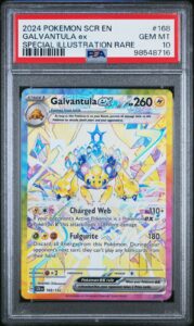 2024 Pokemon Stellar Crown #168 Galvantula Ex Special Illustration Rare PSA 10