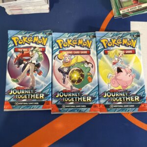 (3) Pokemon Journey Together Booster Packs – 10 Cards Pack – Random Art – Sealed
