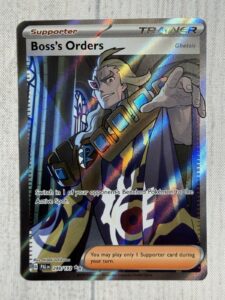 Boss’s Orders (Ghetsis) 248/193 SIR Paldea Evolved Pokemon Full Art Trainer NM