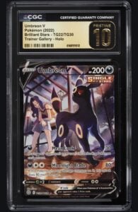 CGC 10 PRISTINE ⭐️ #TG22 Umbreon V Pokemon SWSH Brilliant Stars Trainer Gallery