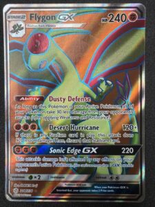 Flygon GX Full Art Holo Ultra Rare Sun & Moon Cosmic Eclipse 218/236 NM