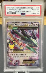 M Rayquaza EX 76/108 Celebrations 25th Anniversary Pokemon PSA 10