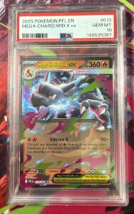 Mega Charizard X ex 013/094 Me02: Phantasmal Flames Holo PSA 10