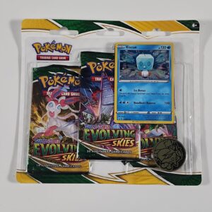 POKEMON SWORD SHIELD EVOLVING SKIES 3-PACK Blister BOOSTER EISCUE PROMO SEALED