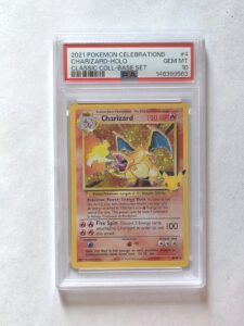 PSA 10 Charizard Celebrations Classic 4/102 Holo Base Set Pokemon Card 2021