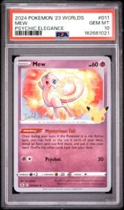 PSA 10 – Mew 011/025 25th Celebrations Worlds 2023 POP 21