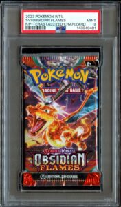 PSA 9 MINT Obsidian Flames SEALED Booster Pack Pokemon Cards 401