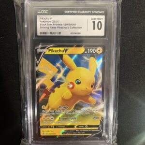 Pikachu V SWSH061 Black Star Promo CGC GEM MINT 10 SHINING FATES V COLLECTION