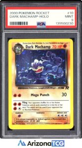 Pokemon 2000 Dark Machamp 10/82 Holo Team Rocket PSA 9