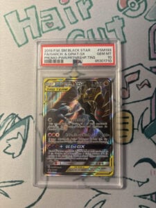 Pokemon 2019 SM Black Star Promo SM193 Garchomp & Giratina GX Alt Art PSA 10