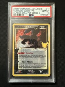 Pokemon 2021 Celebrations Classic Collection Umbreon Gold Star Holo PSA 10