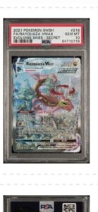 Pokemon 2021 Rayquaza VMAX 218/203 Full Art SR Evolving Skies GEM MINT PSA 10