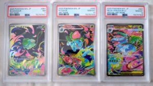 Pokémon Card Set PSA 7/10 Bulbasaur, Ivysaur, Mega Venusaur EX Trading Cards