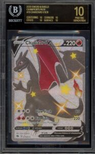 Pokemon Charizard V Secret Rare Champion’s Path 79 Bgs 10 BLACK LABEL