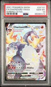 Pokemon Charizard VMAX SV107/SV122 Shining Fates Shiny Holo EN PSA 10 2021
