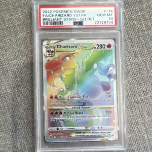 Pokemon Charizard VSTAR 174/172 Brilliant Stars Secret Rare Holo PSA 10 2022