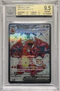 Pokémon Charizard ex 215/197 SV03 Obsidian Flames Ultra Rare BGS 9.5 💎GEM MINT