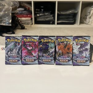 Pokémon Chilling Reign Booster Pack Art Set(x5 SEALED Packs)