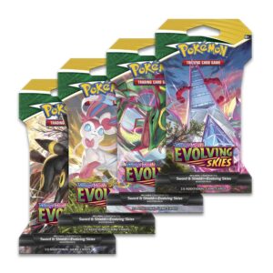 Pokemon – Evolving Skies SWSH 7 – 1 x Sleeved Booster Pack ENG – New Original Packaging Sealed