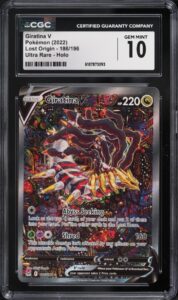 Pokemon Giratina V Lost Origin 186/196 Full Alt Art CGC 10 Gem Mint
